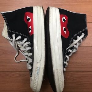 Comme des Garçons Converse Black High Top Men 7 W9